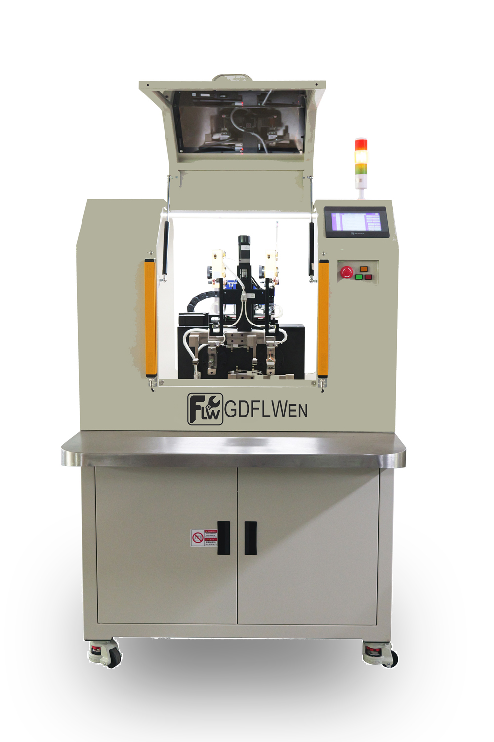 Flat-wound hollow coil winding machine